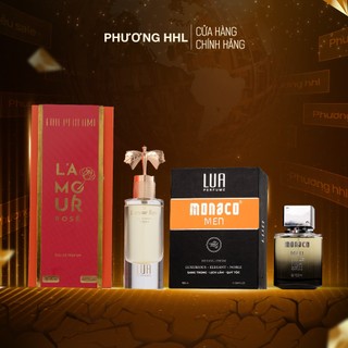 Bội đôi nước hoa nam nữ chính hãng l'amour rose 85ml + monaco 100ml - lua perfume