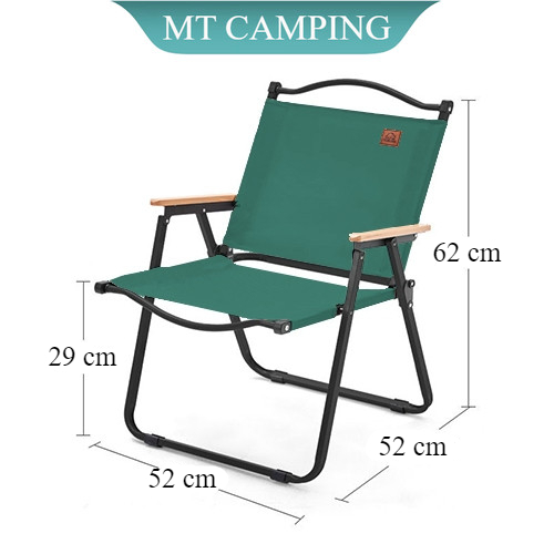 Ghế cafe camping gấp gọn TANLOOK dã ngoại câu cá Màu xanh lá thiết kế gọn du lịch ,ban công,hàng nhậ