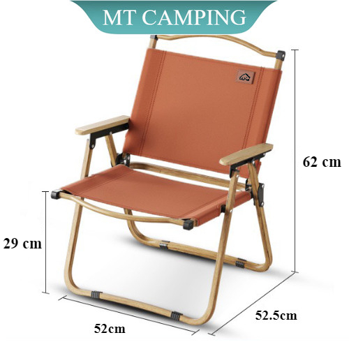 Ghế dã ngoại câu cá cafe camping TANLOOK Màu Nâu thiết kế gọn du lịch ,ban công,hàng nhập nguyên chi