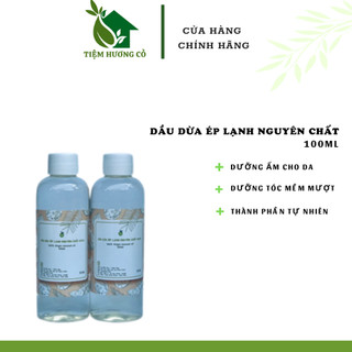 Dầu dừa hữu cơ ép lạnh nguyên chất, dưỡng da,dưỡng ẩm, massage, htx sinh dược
