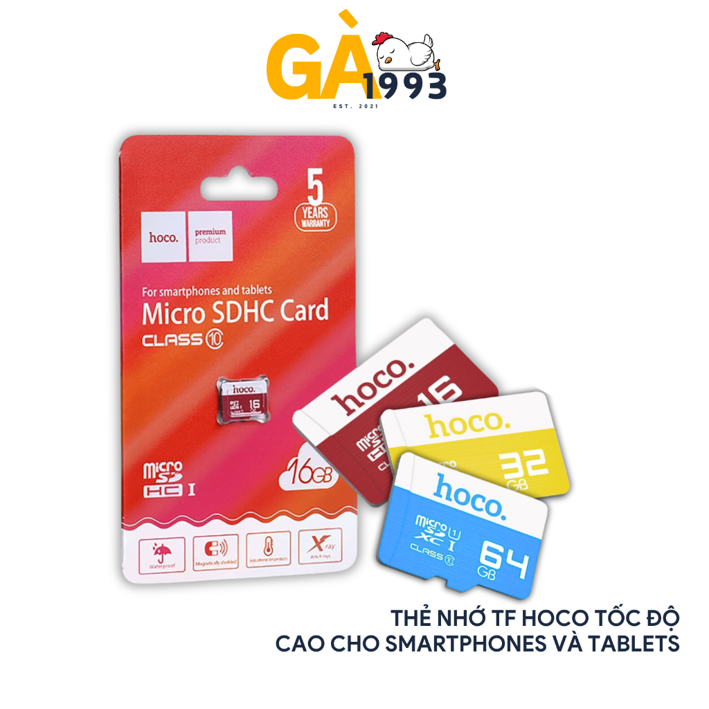 Thẻ nhớ TF camera điện thoại hãng Hoco dung lượng từ 8gb 16gb 32gb 64gb hàng chất lượng