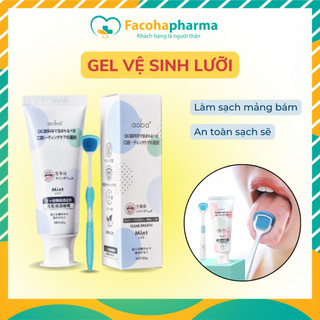  Gel vệ sinh lưỡi cạo lưỡi giúp làm sạch vôi lưỡi hiệu quả làm tươi mát hơi thở và giảm hôi miệng 