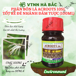  Thuốc kích rễ ACROOTS 10SL Chai 100ML – Phân Bón Lá Siêu Kích Rễ Đẻ Nhánh 