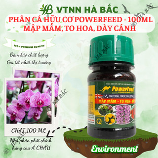 Phân cá hữu cơ powerfeed - 100ml mập mầm, to hoa, dày cánh
