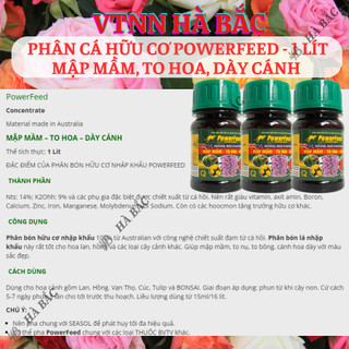 Phân Cá Hữu Cơ Powerfeed - 100ML Mập Mầm, To Hoa, Dày Cánh