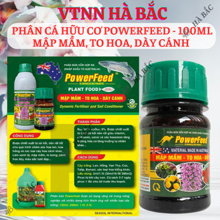 Phân Cá Hữu Cơ Powerfeed - 100ML Mập Mầm, To Hoa, Dày Cánh