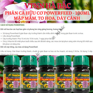 Phân Cá Hữu Cơ Powerfeed - 100ML Mập Mầm, To Hoa, Dày Cánh