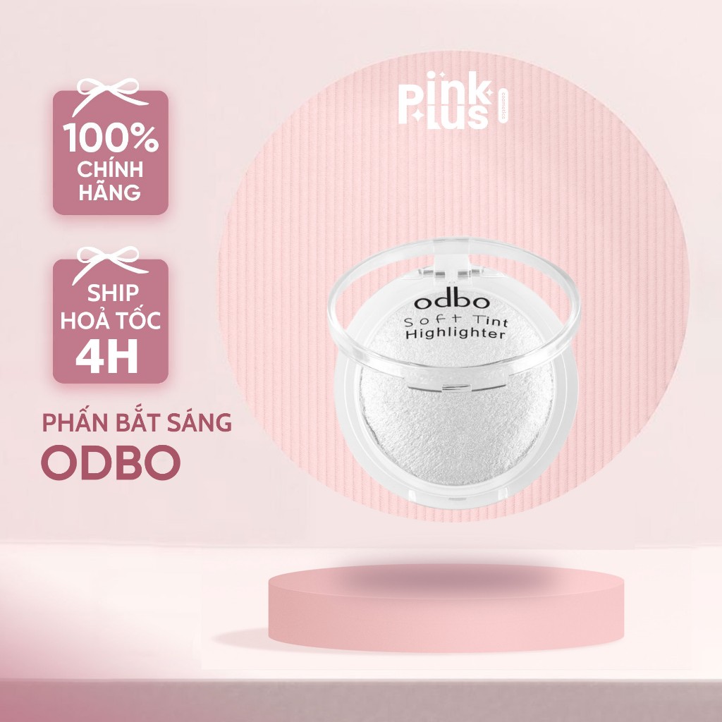 [Mẫu Mới] Phấn Bắt Sáng Có Nhũ Mini Odbo Soft Tint Highlighter ODBO