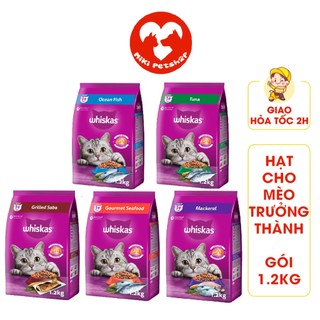 Thức Ăn Cho Mèo Hạt Whiskas Dành Cho Mèo Trưởng Thành Túi 1.2Kg - Miki Petshop