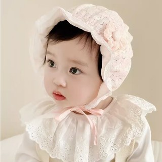 Mũ nón tiểu thư cho bé từ 0-12 tháng - đũi trơn non010 nón cô gái hà lan