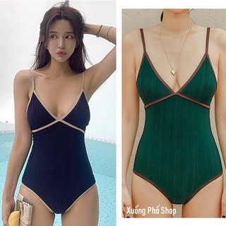 (CÓ SIZE LỚN) Đồ bơi- Bikini liền thân sexy tím xanh #2392