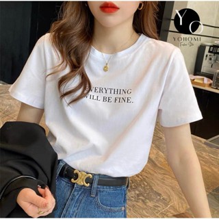 Áo thun thái nữ from vừa cổ tròn nhiều màu bao đẹp YOHOMI mã EVERYTHING