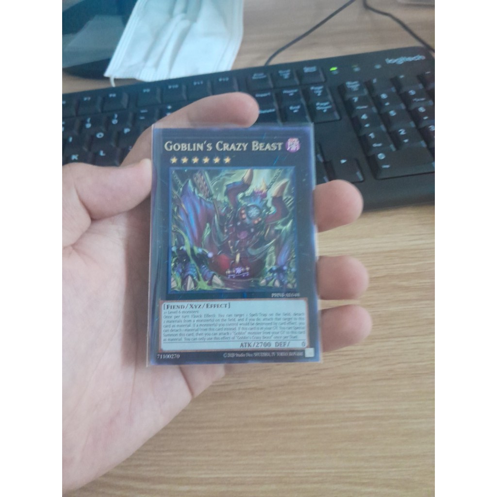 [ 21062024 ] Thẻ bài Yugioh chính hãng Goblin's Crazy Beast - PHNI-AE048