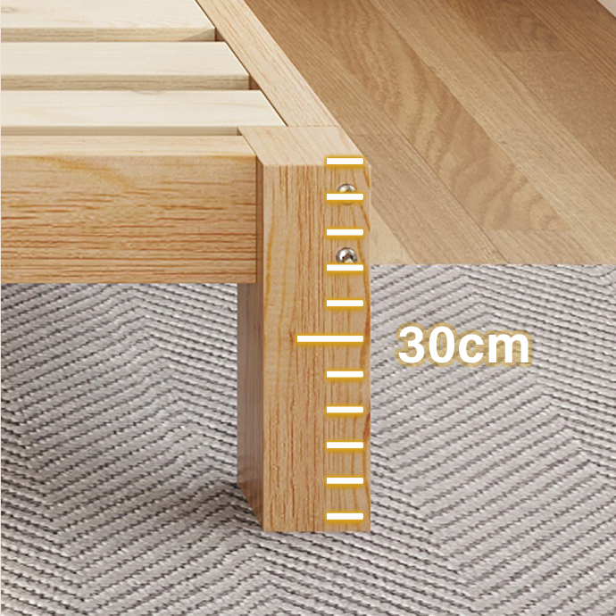 MY Giường Ngủ Pallet Gỗ Thông Tự Nhiên Phong Cách Hiện Đại Chất Lượng Cao Loại Chân Cao 30cm | BigBuy360 - bigbuy360.vn