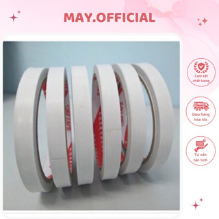 Combo 5 cuộn băng dính 2 mặt phủ keo Acrylic chắc chắn độ bám dính cao trên nhiều bề mặt