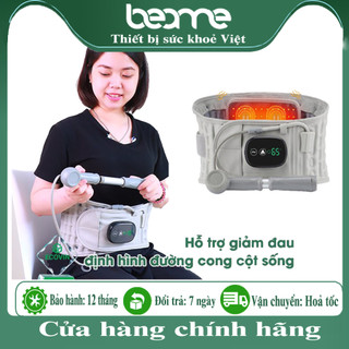 Đai hơi kéo giãn cột sống cho người thoát vị đĩa đệm thoái hoá, đai hơi cột sống thắt lưng cao cấp z5 rung nhiệt sưởi