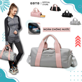 Túi trống thể thao nữ đựng đồ du lịch, tập yoga, tập gym đa năng có ngăn để giày GOTO - GT006
