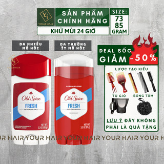 Lăn Khử Mùi Old Spice Fresh High Endurance - 85gr - Mùi hương Cam quýt Lá Cây - Chính hãng USA