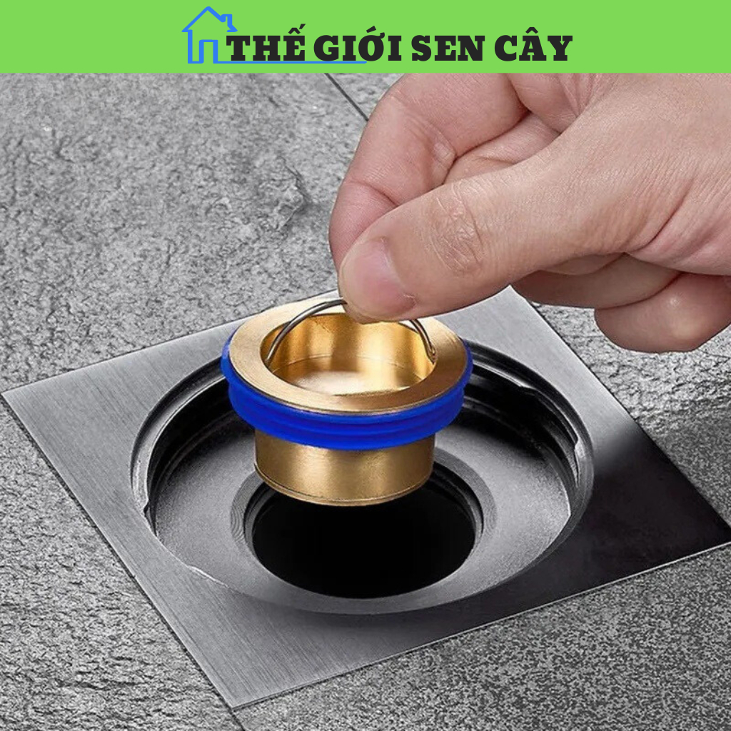 Nắp đậy cống thoát nước, lắp cống thoát sàn nhà tắm ngăn mùi chống côn trùng bằng đồng van thoát nướ