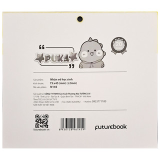 [MẪU MỚI 2024] Nhãn Vở Học Sinh Futurebook PUKA (Xấp 20 Nhãn)