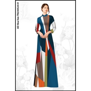 Bộ áo dài Minh Tuệ chất lụa Hàn cao cấp (theo chân thầy tu) - in 3D