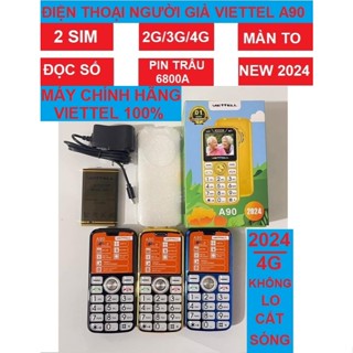 ĐIỆN THOẠI VIETTEL A90[2024] MỚI 100% FULLBOX, 2 SIM 4G, PIN TRÂU, SÓNG KHOẺ, MÀN TO RÕ, ĐỌC SỐ, BH 12T