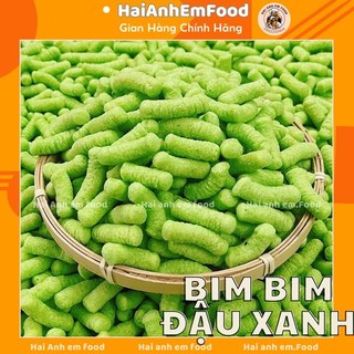 500gr bim bim đậu xanh nước cốt dừa, bimbim đậu xanh, snack bim nước cốt dừa, đồ ăn vặt cân, bỏng tằm xanh