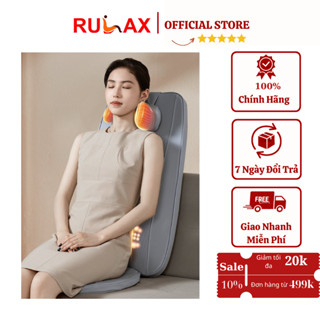Ghế Massage Toàn Thân Rulax RL28, Đệm Ghế Massage Hồng Ngoại Rung Điện Từ Giảm Đau Lưng, Cổ Vai Gáy