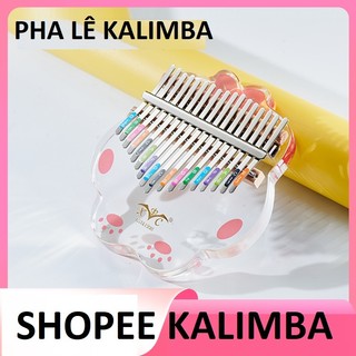 Đàn tay trong suốt kalimba pha lê hàng mới về chỉ có ở shopee nhạc cụ siêu hay piano thump celimba