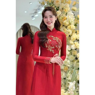 Áo dài cô dâu cực kỳ sang chảnh dành cho các nàng dâu, thảo ny bridal mã ad117