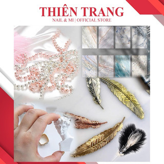 Phụ kiện chụp ảnh nail _ Lông vũ Trang trí Decor ảnh siêu xinh _ Phụ kiện nail