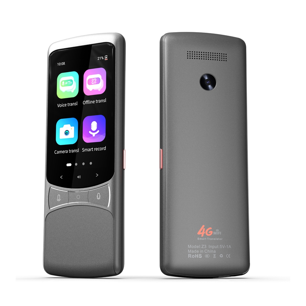 Máy phiên dịch GOHANTO Z3, dịch nhiều thứ tiếng hỗ trợ sim 4G, dịch giọng nói dịch ảnh