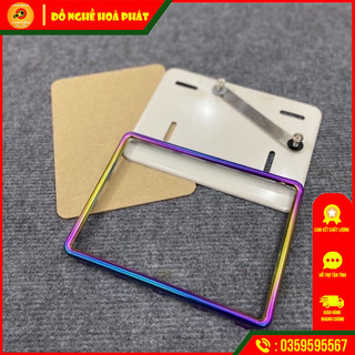 Phôi ép biển số xe máy titan 7 màu chống nước