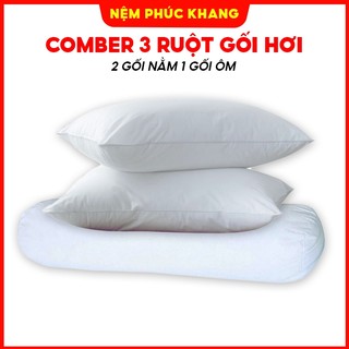 Comber 3 ruột gối hơi 2 gối nằm 1 gối ôm bông hạt