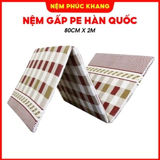 Nệm gấp pe korea hàn quốc (80cm x 2m).cao 3 phân