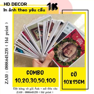 [ FreeShip ] Combo 10 ảnh 10x15cm in ảnh theo yêu cầu , in 10 tấm tặng 1 tấm