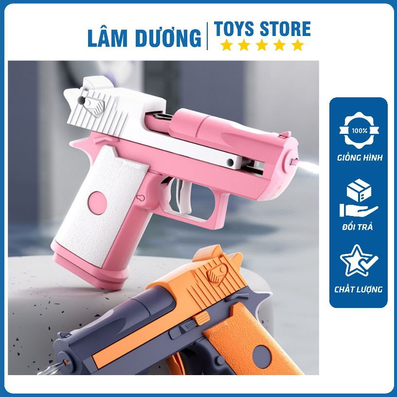 Súng Đồ Chơi Phun Nước Eagle Tăng Áp Suất Cao Mini Tự Động Cho Bé Mô Phỏng 1911 Liên Thanh Bắn Nước 