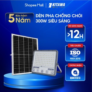 Đèn pha năng lượng mặt trời 300w chống chói kitawa - dp15.300