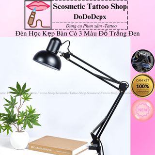 Đèn học kẹp bàn làm việc đọc sách, đèn trang trí kẹp bàn nail bóng đèn LED bảo vệ mắt - Uốn Cong Tự Do- Thông Minh