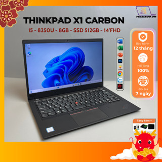 Laptop Lenovo Thinkpad X1 Carbon Gen6 I5-8250U/8GB/512GB/14inch FHD siêu mỏng nhẹ, tràn viền, pin trâu,phím gõ tốt BH12T