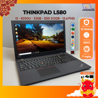 Laptop Lenovo Thinkpad L580 I7-8550U/32GB/512GB/15.6inch FHD 1920x1080,VGA RX550 2GB có phím số, cứng cáp siêu bền
