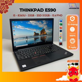 Laptop lenovo thinkpad e590 i5-8265u/32gb/512gb/15.6inch fhd có phím số, văn phòng, giải trí, học online ok