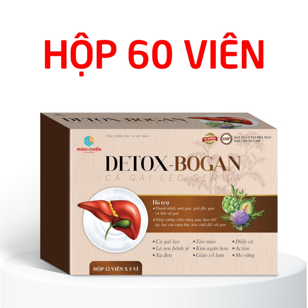 Viên uống Dextox Bổ Gan Cà Gai Leo Sen Lá giúp thanh nhiệt mát gan, bảo vệ gan - 60 viên