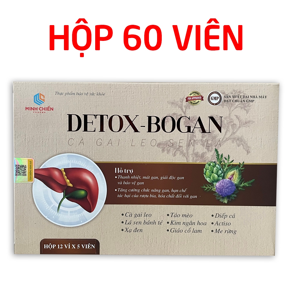 Viên uống Dextox Bổ Gan Cà Gai Leo Sen Lá giúp thanh nhiệt mát gan, bảo vệ gan - 60 viên