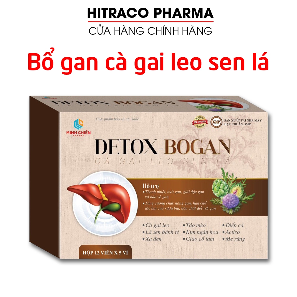 Viên uống Dextox Bổ Gan Cà Gai Leo Sen Lá giúp thanh nhiệt mát gan, bảo vệ gan - 60 viên
