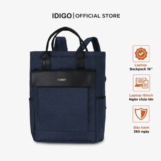 Balo du lịch nam nữ đa năng, balo laptop 16inch nhiều ngăn rộng idigo ubp2 - 5058