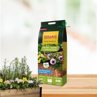 Giá thể cho cây trồng chậu seramis - túi 6 lít