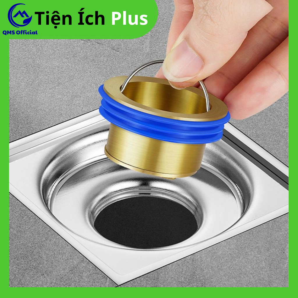 Nắp đậy cống thoát nước, nắp chặn cống ngăn mùi hôi, côn trùng xâm nhập bằng đồng van thoát nước 1 c