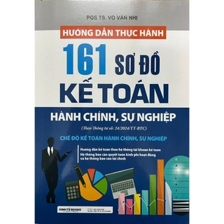 Sách - Hướng Dẫn Thực Hành 161 Sơ Đồ Kế Toán Hành Chính, Sự Nghiệp (Theo Thông Tư Số:24/2024/TT-BTC)
