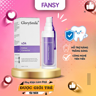 Serum trắng răng V34 Glory Smile, Tinh chất trắng răng tự nhiên, Làm trắng răng tại nhà, Không gây ê buốt